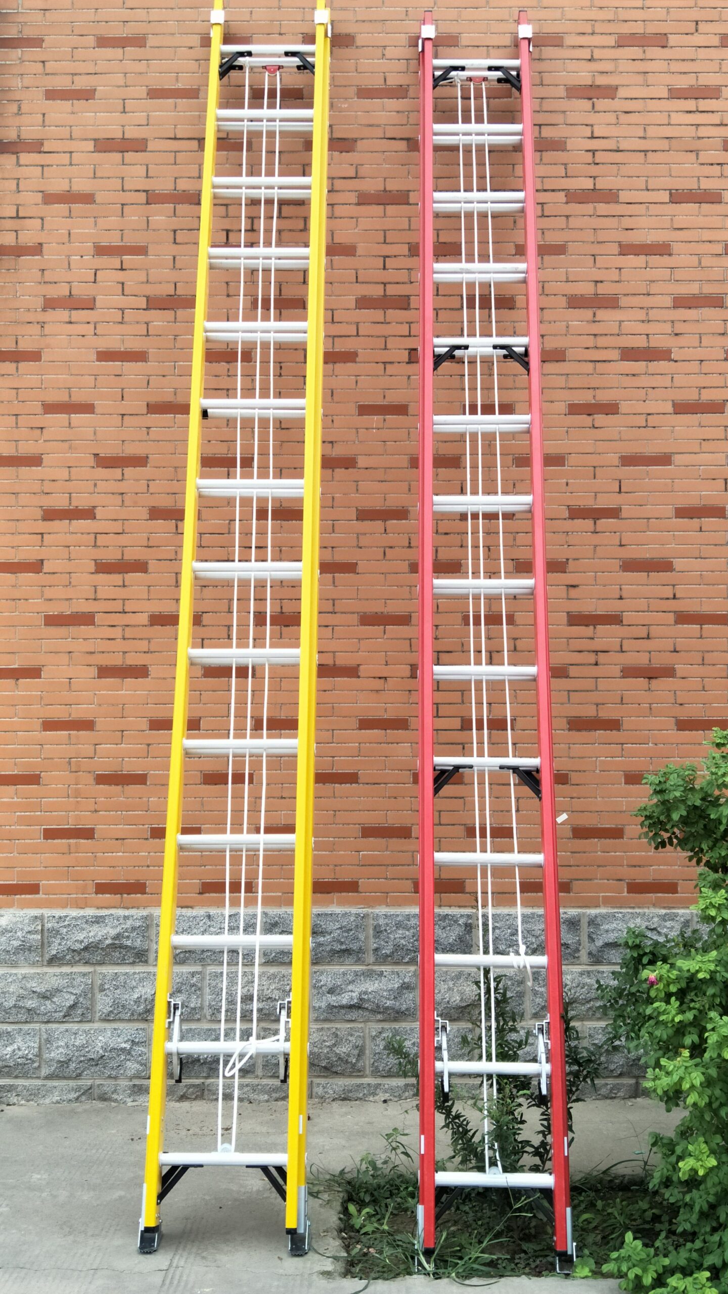 4m to 10m Extension Fiberglass Ladder with Handrail - Tools, Fireman Equipment - Firefeu Fireman Equipments